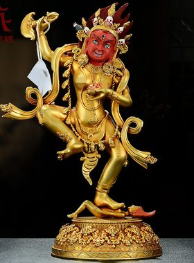 全鎏金金刚亥母铜像摆件
