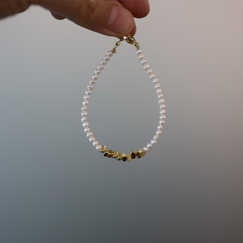 双12 淡水珍珠碎金手链孤品 直播链接 拍前请看直播拍下不退改