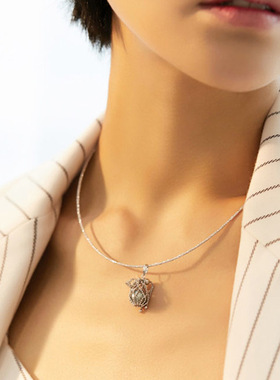 S925纯银意大利工艺螺旋纹满天星车花项圈女 1.3/1.6mm三色彩银锁