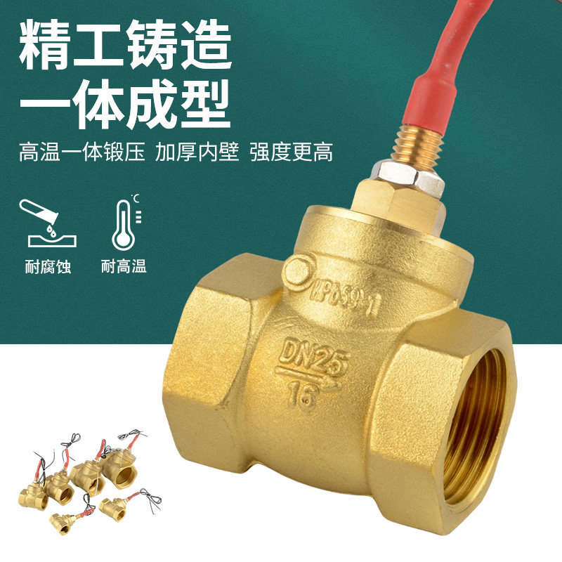 挡板式DN20/25止回缺水保护水流开关6分流量控制传感器感应开关