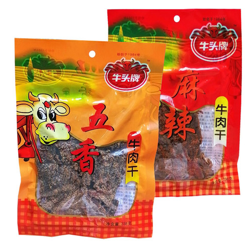 贵州特产牛头牌牛肉干238g*2袋