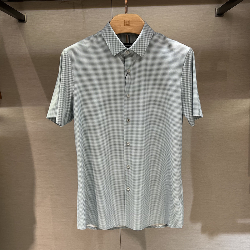 2025新款BOSSsunwen专柜正品夏季男士短袖针织衬衫 152411375080