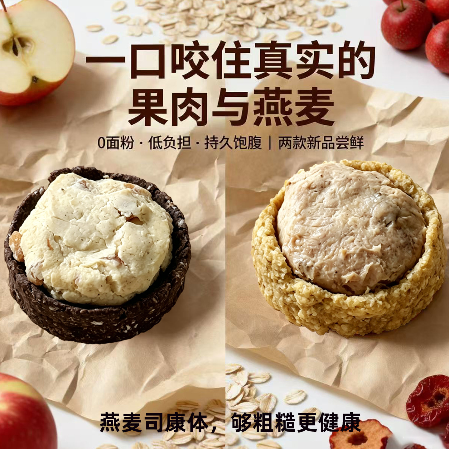 手工燕麦司康面包0面粉低负担图片