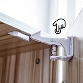 多功能儿童安全锁隐形抽屉橱柜锁防宝宝乱翻抽屉柜门锁免钻孔锁