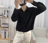 610A-3-CS204-P58高级感衬衫男长袖褶皱夏季薄款英伦风雅痞内搭，男装衬衫，星座610A-3（原钱塘4015)