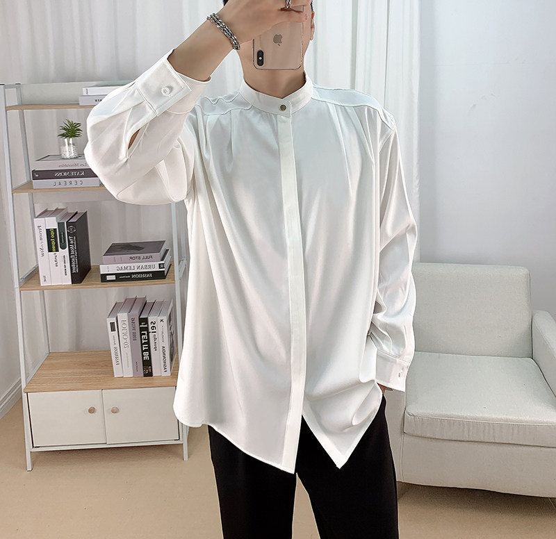 610A-3-CS157-P65男士休闲衬衣韩版潮流秋季帅气衣服,男装衬衫,星座610A-3（原钱塘4015)