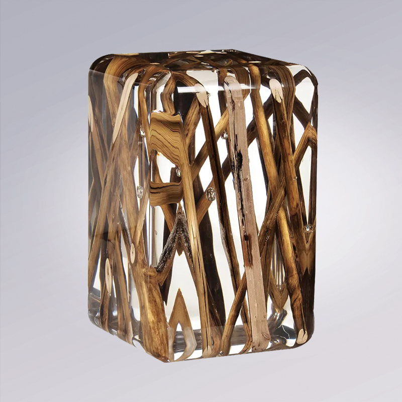 个性定制艺术感高透边几进口树脂