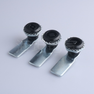 海坦 MS705三角圆柱锁 黑色转舌锁 电柜箱锁 机箱机柜门垃圾箱锁