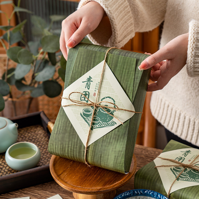 古风青团包装盒单独包装盒艾草专用打包盒冰糕烘焙礼盒盒子绿豆糕