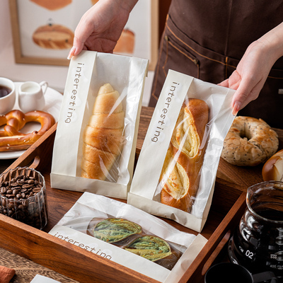 简约英文开窗纸袋毛毛虫包装