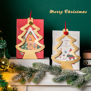 圣诞新年雪花酥牛轧糖盒子红枣核桃糕自立包装袋饼干糖果盒礼盒子