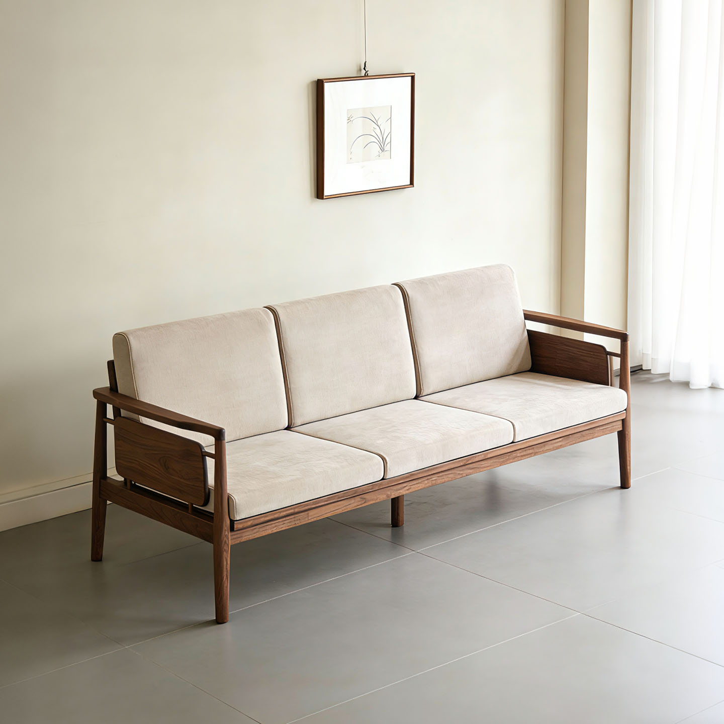 新中式实木沙发宋式美学布艺沙发