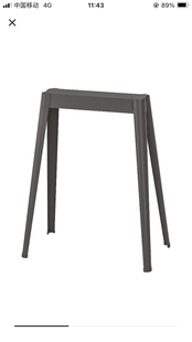 北京宜家代购 宜家IKEA  奈斯皮尔 拉格开普 桌面金属支架  支腿