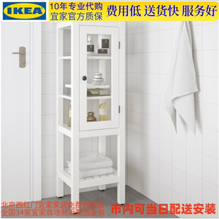 宜家IKEA 高柜带玻璃门42 131 北京宜家代购 汉尼斯 速达