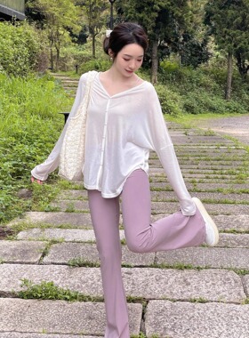 YEUNG SUKHAN/天丝氧气感外搭 轻透冰凉宽松运动罩衫夏季防晒开衫