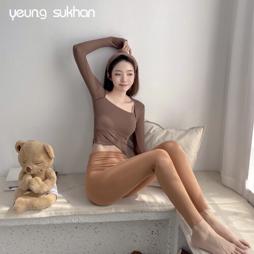YEUNGSUKHAN瑜伽裤高腰九分裤