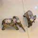 巴基斯坦铜器手工艺品铜雕聚财风水情侣大象乔迁结婚礼品BT631