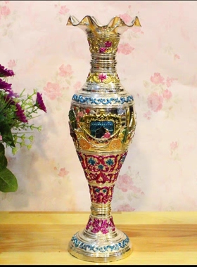 手工艺品铜器直销美女瓶家居