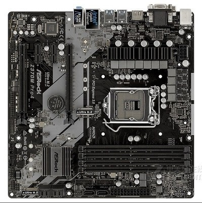 ASROCK/华擎科技 Z370MPRO4 1151 DDR4带M2接口支持8代CPU4内存槽