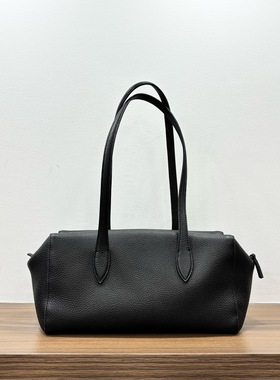 2025秋冬新款荔枝纹头层牛皮腋下包通勤包女包单肩包波士顿枕头包