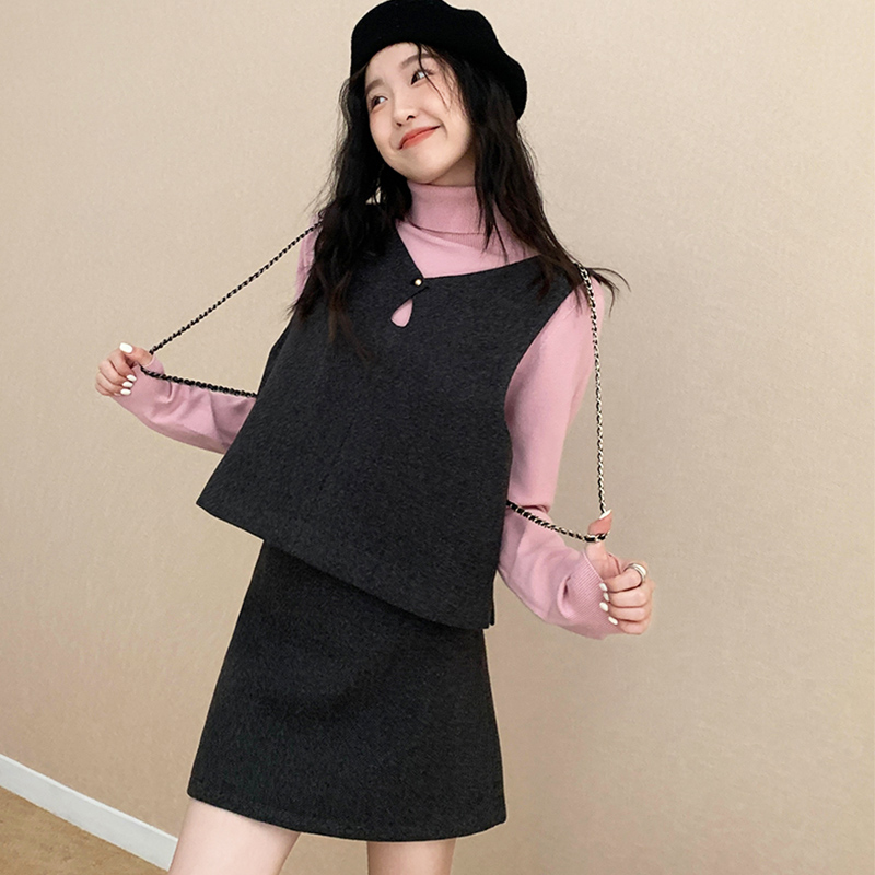 今年流行漂亮套装裙小香风人字纹羊毛呢马甲百搭显瘦a字半身裙秋,女装/女士精品,时尚套装,淘宝优惠券,粉丝福利购,淘宝优惠卷