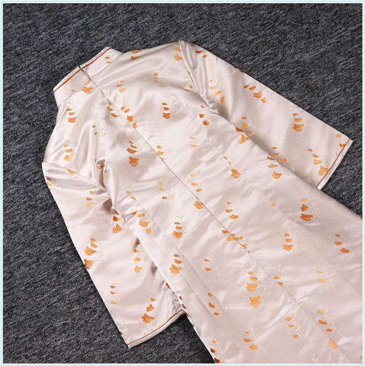 2023 XIACAN H 시리즈 YI JIAREN 할인 여성용 새틴 원단 넉넉한 연령 감소 개선 치파오 드레스