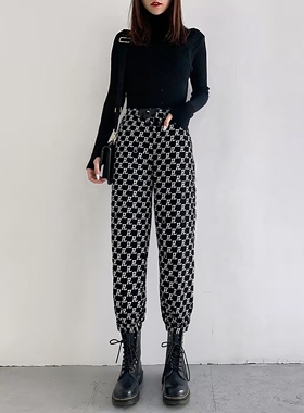 2025冬飘P系列  衣佳人折扣女装 英文字幕 减龄 休闲长裤  4007