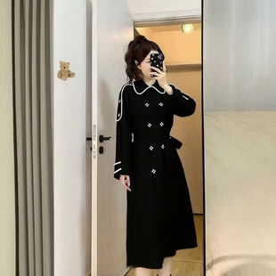 双面呢大衣 2025冬诚C系列1 钉珠长款 娃娃领 8381 衣佳人折扣女装
