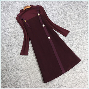 2024春儒系列 衣佳人折扣女装 女人味十足 假2件套背带连衣裙