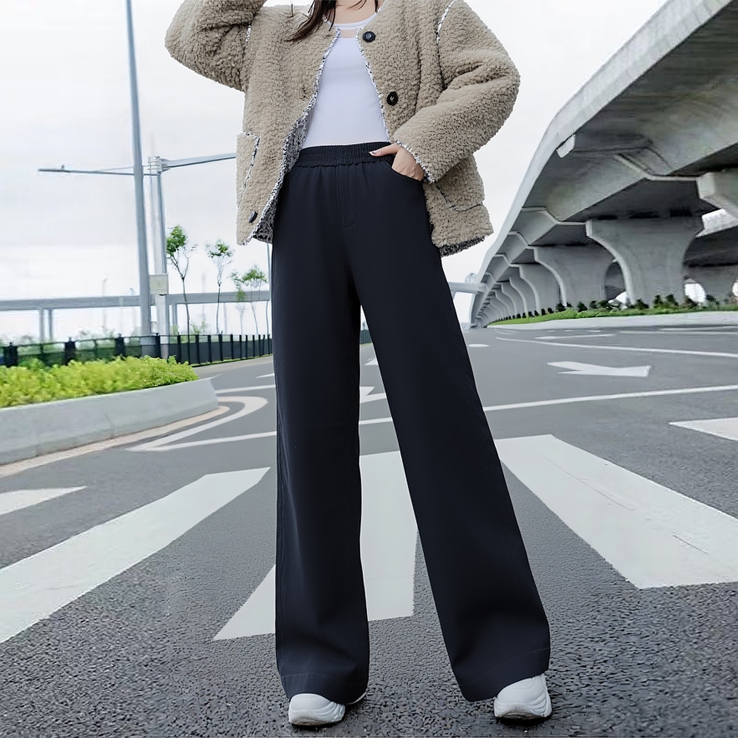 2025冬蒂D系列 衣佳人折扣女装 松紧腰 厚实 阔腿裤羽绒裤  7008C