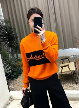 2025冬飘P系列 衣佳人折扣女装 英文字母 厚实 长袖针织衫  7369