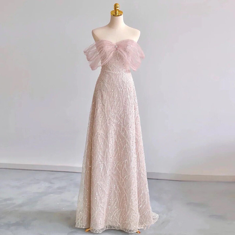 小众晚礼服轻奢气质高端女生日主持人小个子法式高级感敬酒服新娘