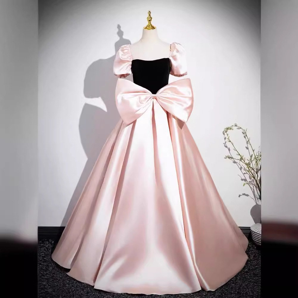 晚礼服女2026新款高级感轻奢小众高端法式公主晚宴主持人粉色艺考