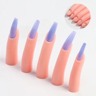 练习专用美甲假手指磁吸甲片初学者彩绘指甲工具仿真手模新手套装