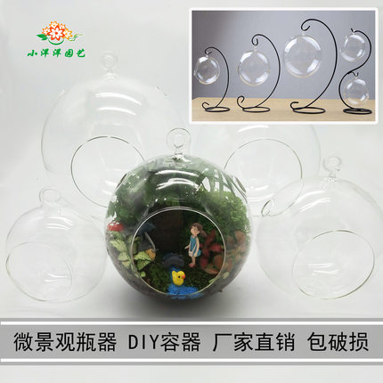 透明高硼硅玻璃吊瓶 创意苔藓微景观玻璃瓶 微观DIY盆栽生态瓶子