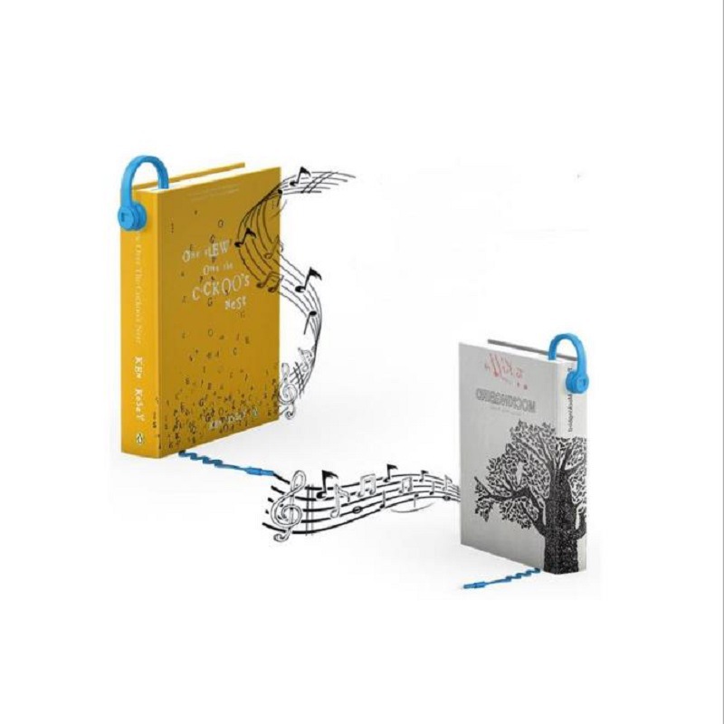 创意公个性3D立体音乐耳机造型书签新奇特学生阅读书页夹分页器