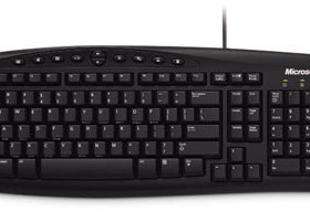 微软Microsoft 精巧键盘500 黑色 ps/2口 带多媒体热键