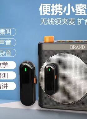 分销领夹麦克风扩音器直播拍摄便携式充电仓无线麦克风小蜜蜂