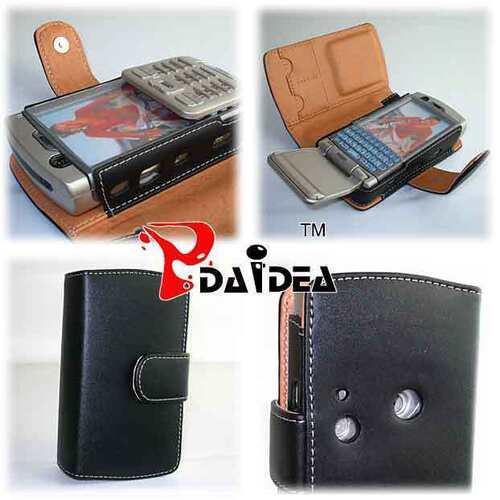 PDAiDEA品牌 适用索尼爱立信SONY ERICSSON P990i手机皮套 左右开 横开