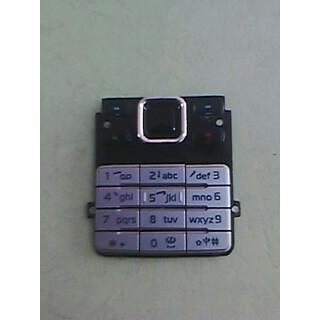 适用诺基亚手机字粒 NOKIA 6300键盘 按键 银色