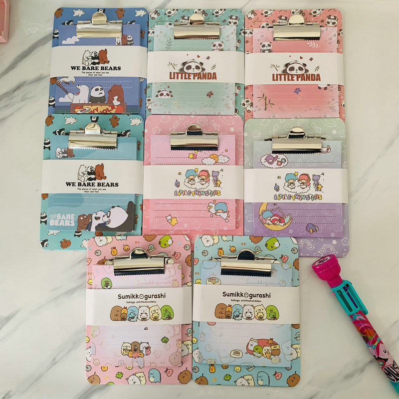 清货白菜价新款小夹本 双子星角落*物三只熊滚滚熊猫款 随身文具