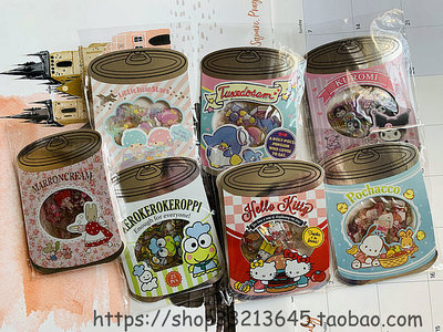 日本原单 Sanrio易拉罐式异形贴双子星/KITTY/KUROMI/POCHACCO
