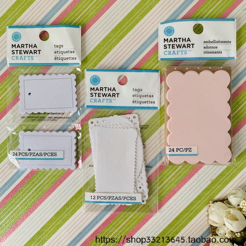 出口原单MARTHA STEWART CRAFTS 手帐素材专业品牌 标签贴 原包装