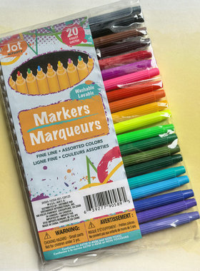 出口原单JOT ACTIVITY 20色水彩笔彩色绘画涂鸦水彩笔记号笔炒值