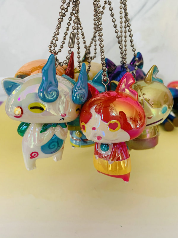 绝版万代妖怪手表正板挂饰 部分有吊牌随机发 拳师猫 粉豹钥匙扣