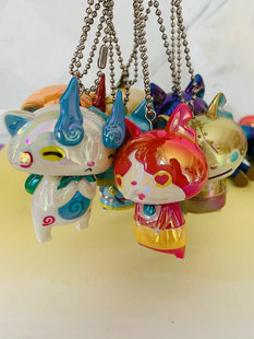 绝版万代妖怪手表正板挂饰 部分有吊牌随机发 拳师猫 粉豹钥匙扣