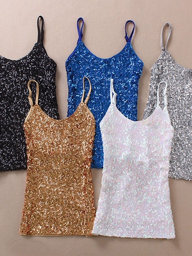 Костюм, топ с чашечками, приталенные короткие универсальные блестки для ногтей