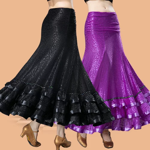 Половина юбка для тела, длинная танцевальная высокий