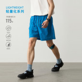 户外金属面料质感沙滩裤 Vavu防泼水暗格短裤 单层松紧腰抽绳五分裤