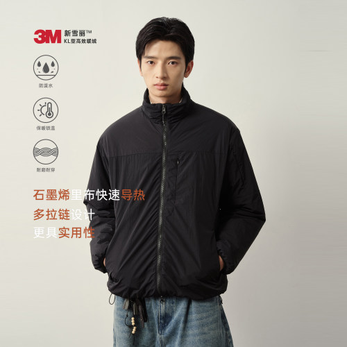 Vavu防泼水新雪丽棉多拉链棉服